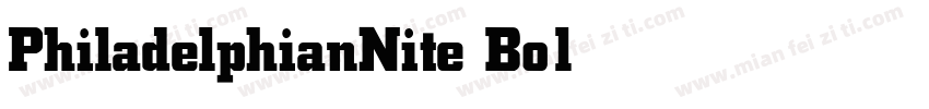 PhiladelphianNite Bold字体转换